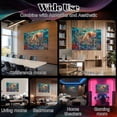 thumbnail image 7 of Stained Glass Style 8 Pack Art Acoustic Panels Sound Absorbing Underwater Octopus Delicate Coral blue Baroque Decorative Soundproof Wall Panels Self Adhesive for Nursery Game Room Bedroom 48"x32", 7 of 7