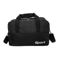 thumbnail image 2 of Women Gym Bag Nylon Durable Overnight Weekender Bag for Workout Sports Black, 2 of 8