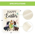 thumbnail image 5 of SPXUBZ Happy Easter Bunny Dog Garden Flag Double Sided, Easter Holiday Yard Outdoor Flag 12x18 Inch, 5 of 7
