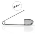 thumbnail image 3 of Tool Gadget Large Safety Pins, 5.04 inch Safety Pins, 2 PCS Stainless Steel Safety Pins Large, Silver Huge Strong XL Safety Pins, Extra Large Laundry Pins for Blankets, Heavy, 3 of 6