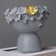 thumbnail image 4 of Jarrón con forma de niña con corona de flores | Maceta de resina con cabeza de muñeca para decoración de escritorio | Recipiente pequeño para flores naturales o artificiales, 4 of 4