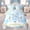 Blue, variant on meiyoeat Whimsical Train Full Size Bedding Sets for Kids, Rainbow Cloud Full Size Bed in a Bag for Bedroom, Multicolor, Polkadot Reversible, 7pcs