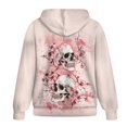 thumbnail image 5 of Uorisanigo Pink Skull Womens Zip Up Hoodies Size XL Soft Oversized Casual Sweatshirts Comfortable Slight Stretch Comfy Gym Tops Long Sleeve Hoodies for Women Sweatshirt, 5 of 7
