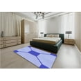 thumbnail image 5 of Ahgly Company Machine Washable Indoor Rectangle Transitional Light Slate Blue Area Rugs, 6' x 9', 5 of 7