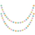 thumbnail image 1 of Bola arcoíris de fieltro de lana Garland WILLBOND de 2,5 cm y 2 m (color pastel), 1 of 6