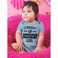thumbnail image 2 of Straight Up Daddy's Girl Bodysuit Infant -Smartprints Designs,  24 Months, 2 of 4