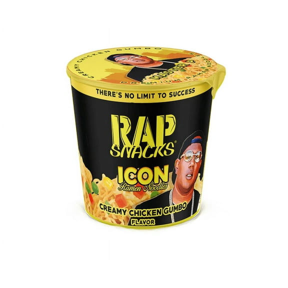 Rap Snacks Creamy Chicken Gumbo Ramen Noodles, 12 Cups