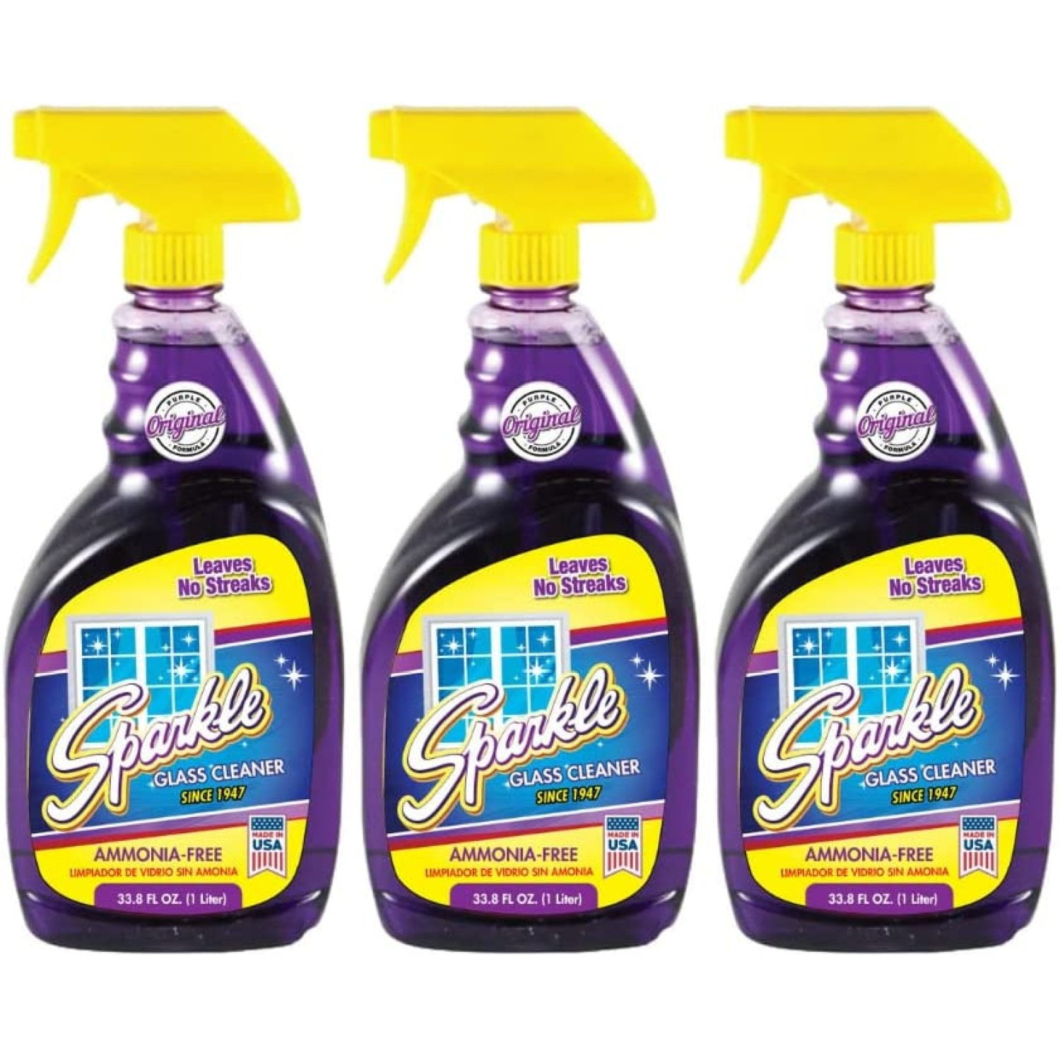 CintBllTer Glass Cleaner Spray, AmmoniaFree Original Formula Glass