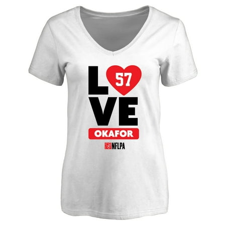 - Alex Okafor Fanatics Branded Women's I Heart V-Neck T-Shirt - White