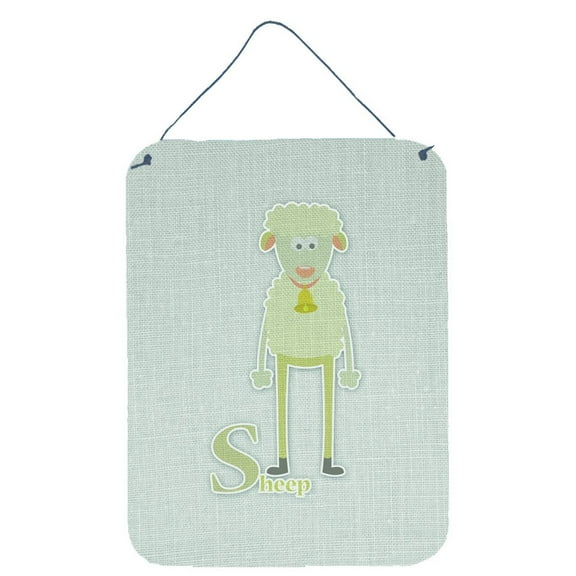 Carolines Treasures BB5744DS1216 Alphabet S for Sheep Wall or Door Hanging Prints 12WX16H multicolor