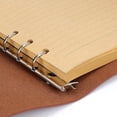 thumbnail image 4 of Leather Notebook, Vintage Spiral Bound Diary, Ring Binder Retro Journal, Refillable Sketchbook, Travel Diary With Lined Paper, A5 (FMY), 4 of 5