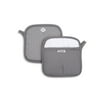 Better Homes & Gardens Silicone Printed Pot Holders Kitchen Set, 2 Piece, 8 in x 8 in, Gray