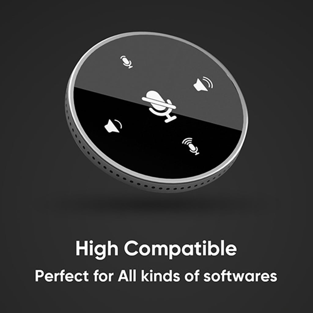 HIABIO USB Microphone with Speaker for Computer,Conference Room Omnidirectional Mic