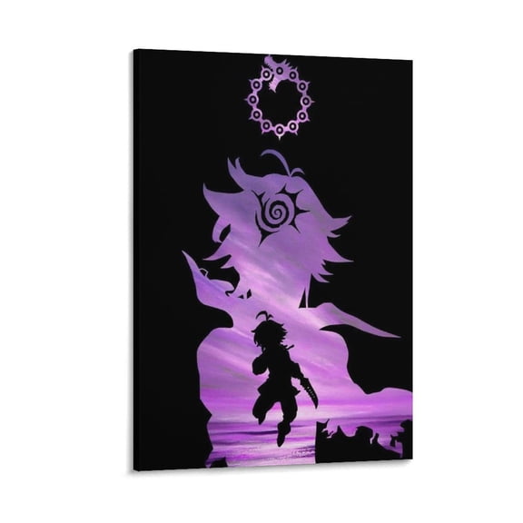 Meliodas Poster Gifts Canvas Painting Poster Wall Art Decorative Picture Prints Modern Decor 16x24inch(40x60cm)