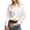 White, variant on Satin Blouse For Women Button Down Shirt Long Sleeve Top Versatile Stand Collar Office Casual Wear XXL Size Black
