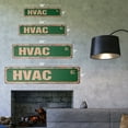 thumbnail image 2 of HVAC Vintage Aluminum Street Sign high voltage air conditioning ac rustic metal tin | Indoor/Outdoor |  18" Wide, 2 of 4