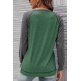 thumbnail image 3 of Chemises à Manches Longues pour Femmes Col Ras du Cou Raglan Casual Tunique en Coton en Vrac T-Shirt d'Automne, 3 of 4