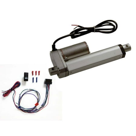 - 4 Inch Linear Actuator Kit:12-v w/ 225 lbs max load:Includes Wiring Switch Kit