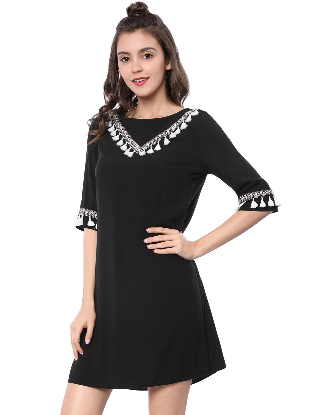black a line dress