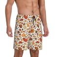 thumbnail image 2 of Wukai Thanksgiving with Food Men’s Short Pajama Pants With Pockets Soft Sleep Pj Shorts for Men-Large, 2 of 6