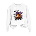 thumbnail image 3 of Bovxnpu Womens Oversized Sweatshirts, Halloween Day Sweatshirts for Women Fleece Crewneck Sweaters Casual Tops Comfy Fall Fashion Outs Winter Clothes, 3 of 8