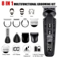 thumbnail image 2 of Kit de aseo Hatteker, recortador de barba 8 en 1, impermeable para hombre, 2 of 6