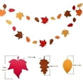thumbnail image 3 of DAMAI 2 Pcs Maple Leaves Garland Fall Themed Decor,Fall Hanging Banner Leaves Garland,Thanksgiving Felt Maple Leaves Banners for Wedding Birthday Party Thanksgiving Day Home, 3 of 6
