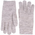 thumbnail image 2 of Women's Toasty Warm Plush Fleece Lined Knit Winter Gloves (Natural), 2 of 3