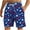 Blue, variant on WAENQINLA Big and Tall Men's Board Shorts Swim Trunks 4th of July American Flag Bathing Suits Quick Dry Elastic Waist Beach Board Shorts