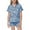Sky Blue, variant on Tween Satin Pajamas For Girls Button Down Tops With Pjs Sleepwear Outfits Girls Silky Pajamas Size 12-13 Years