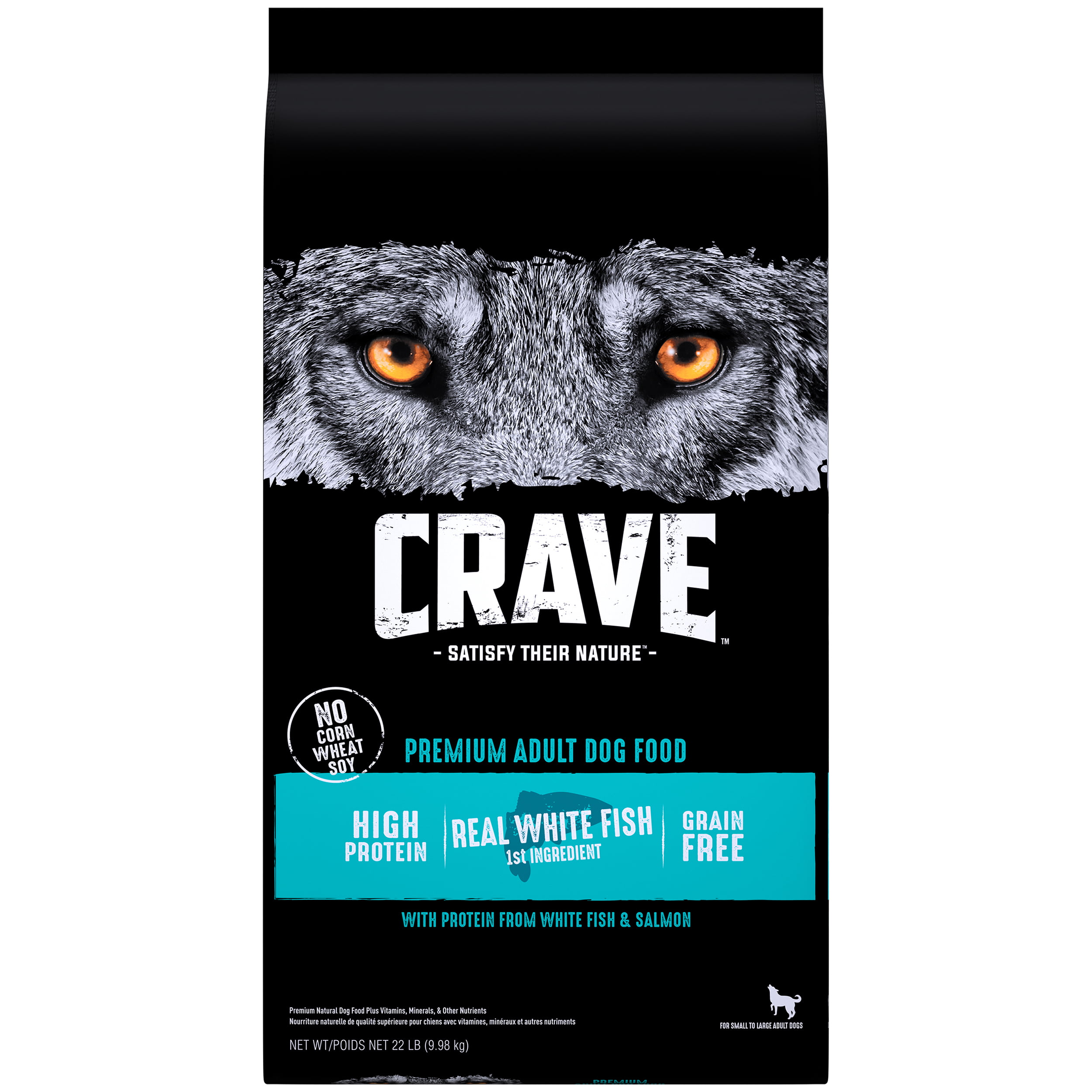 Crave High Protein Adult Grain Free Natural Dry Dog Food With Protein From White Fish And Salmon 22 Lb Bag Walmart Com Walmart Com