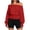 Red, variant on cocolona Off Shoulder Cropped Sweatshirts for Women Solid Color Long Sleeve Casual Shirts Sporty Trendy Fall Outfits