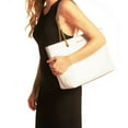thumbnail image 2 of Michael Kors Jet Set Item Medium Front Pocket Chain Tote Bag Purse (Light Cream), 2 of 3