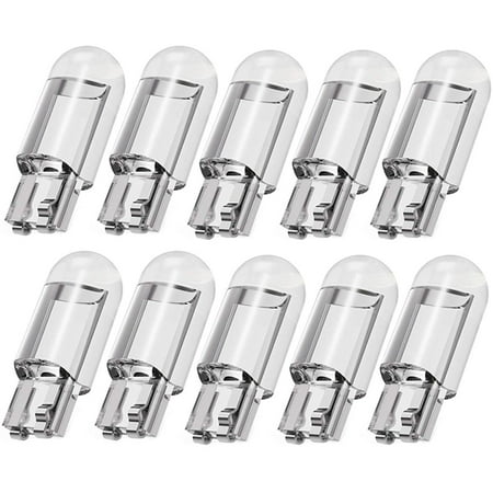 

10PCS Car LED T10 W5W COB Reading Dome Lamp Marker Light Wedge Lights License Plate Bulbs 168 194 192 DC 12V White