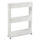 thumbnail image 2 of Estante de almacenamiento delgado Carro Gap Rack Carro deslizante delgado con ruedas Baño Sala de estar Herramientas de almacenamiento para el hogar Blanco 3 capas Macarena Estante de almacenamiento delgado, 2 of 7