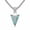 B, variant on Arrowhead Necklace for Men, Viking Valknut Spearhead with Natural Turquoise, 22"+2" Chain, Protection Jewelry