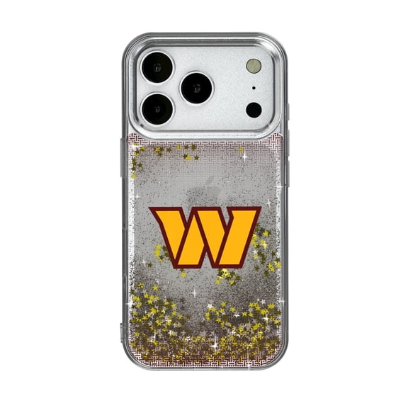 Washington Commanders Linen Logo iPhone Glitter Case