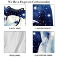 thumbnail image 4 of luoweisi Men's Beach Shorts Quick Dry Swim Trunks with Mesh Lining Galaxy Polar Bear 2XL, 4 of 5
