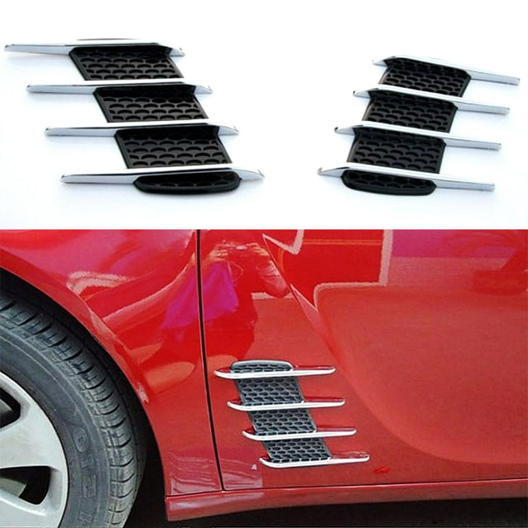 Farfi Universal Car-Styling Hood Air Flow Intake Vent Cover Sticker Exterior  Decor 