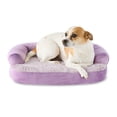 thumbnail image 3 of Vibrant Life Extra Small Round Corner Sofa Style Dog Bed, Purple, 15" x 20", 3 of 6