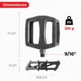 thumbnail image 2 of Pedales para Bicicleta spinning Wellgo B109N 9/16 Negro Nylon, 2 of 5