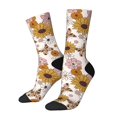 thumbnail image 1 of Fotbe Sunflowers And Butterflies Calcetas Largas con Estampado para Hombre y Mujer – Calcetas de Compresión Transpirables y Elásticas, Viajar y Uso Diario Talla 5-11, 1 of 6