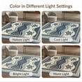 thumbnail image 7 of ODIKA 4'x6' Washable Area Rug Stain Resistant, Low Pile, Easy Care Door Weathered Ocean Turtle Navigation Chart Round Jellyfish for Dorm Room, Small Living, 7 of 7