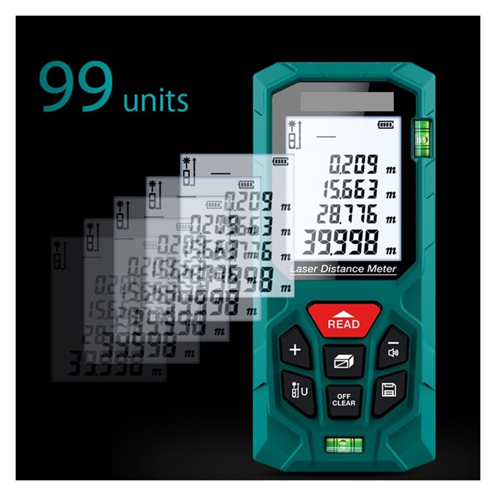 Ranfinder Digital Tape Measure 40M/70M/120m High Precision Distance Meter Roulette Ran Finder No Battery ,High Accuracy Position