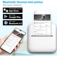 thumbnail image 3 of Mini Sticker Printer for Creative Projects, Inkless Printing Anywhere with High-resolution Portable Printer, Multipurpose Uses for DIY, Office, Home (Includes Print App Templates), 3 of 7