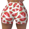 thumbnail image 2 of Honeii Hand Drawn Watermelon Print Women's Workout Shorts, Gym Shorts for Active Wear, Sports Shorts,Women's Running Shorts,Quick Dry Athletic Shorts-XX-Large, 2 of 8