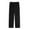 Black, variant on Women's Flannel Sleep Pants - Loose Waistband Warm Casual Loungewear Trousers, Black Size L