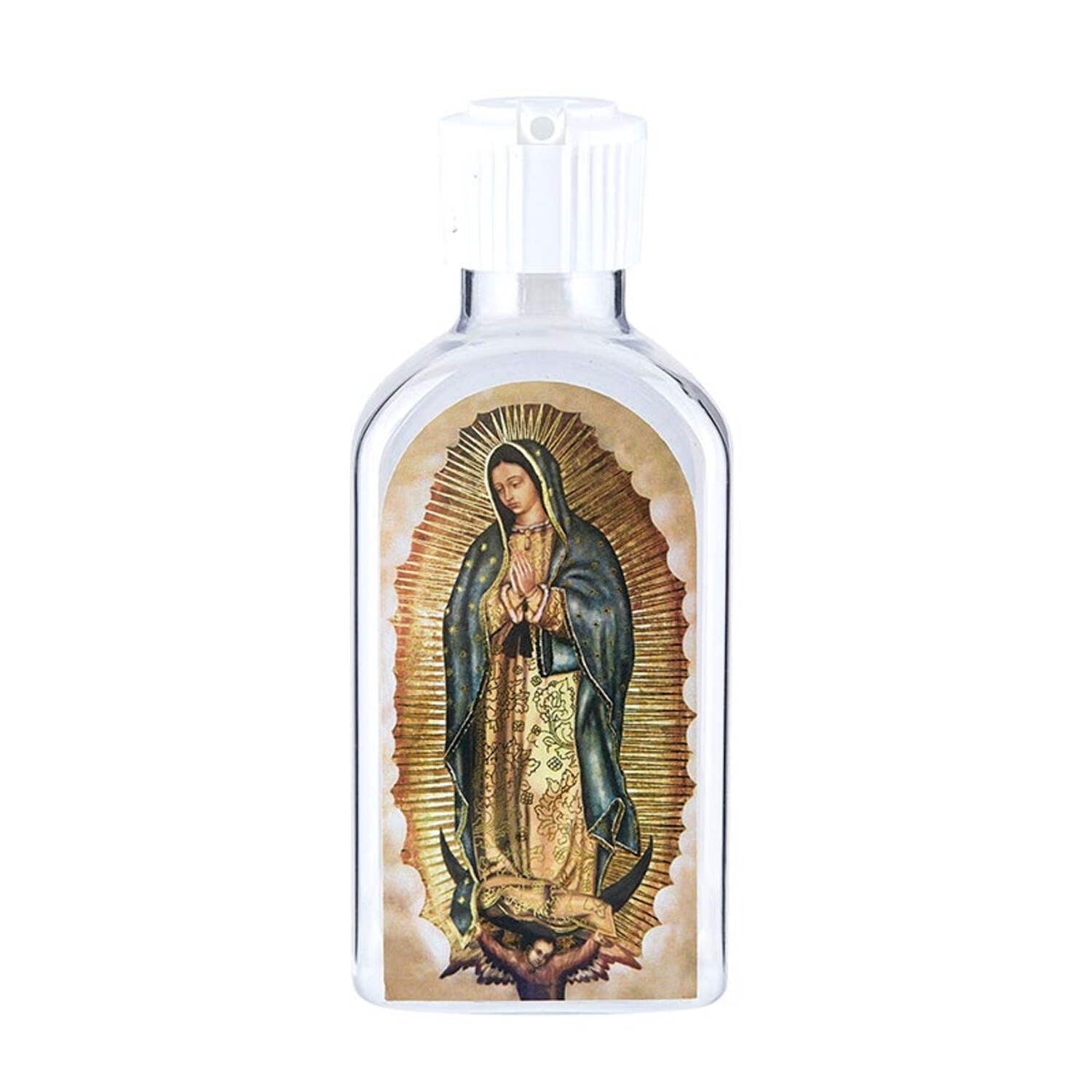 Refillable Holy Water Bottle - White With Gold Cross, 10 Pack, Portable For Home & Travel, Catholic Gift
