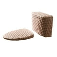 thumbnail image 2 of Toilet Seat Cover Elastic Toilet Cover Universal Splash Proof Fabric Set Split Tank Design Stretchable Washable Seat Cushion for High-Tank Commode Universal Commode Cover, 2 of 6