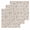 Brown, variant on Blue Floral Dish Towels Set, Waffle Weave Kitchen Towels 3 Pieces, Farmhouse Vintage Flower Leaf Botanical Microfiber Hair Face Bath Tea Towel Absorbent Quick Drying Cleaning Dish Cloths 12"x12"